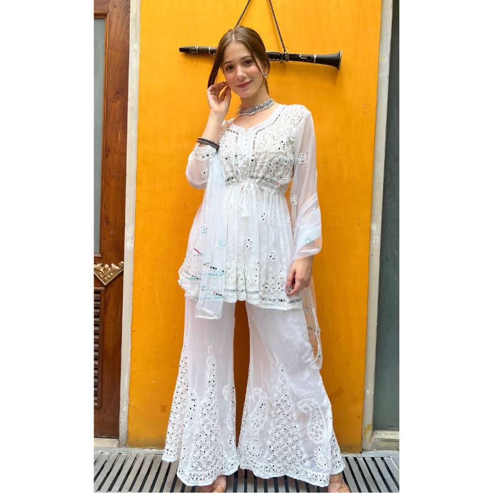 floral-lace long-length palazzo pants | Dolce & Gabbana | Eraldo.com