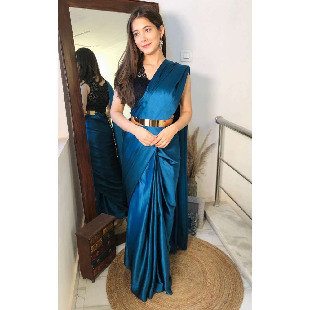 Ocean blue saree