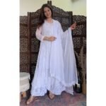 Anarkali kurta - White