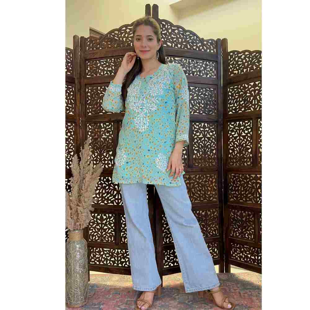 Yellow Chikankari 2 Piece Set