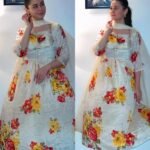 Padded Anarkali -Ivory