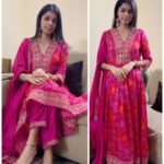 Premium Chinnon Bandhej Anarkali...