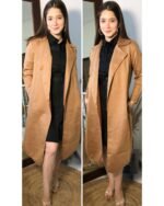 Premium Suede Coat-Tan Brown - Image 2