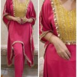 Festive Boho Crepe Coord-Hot Pink