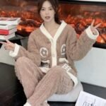 Premium Fleece Pjs-Brown