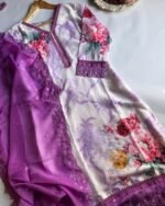 Crepe Floral Suit - Image 2