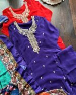 Pure Crepr Suit -Purple - Image 2