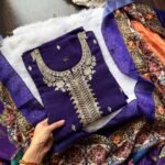 Pure Crepr Suit -Purple