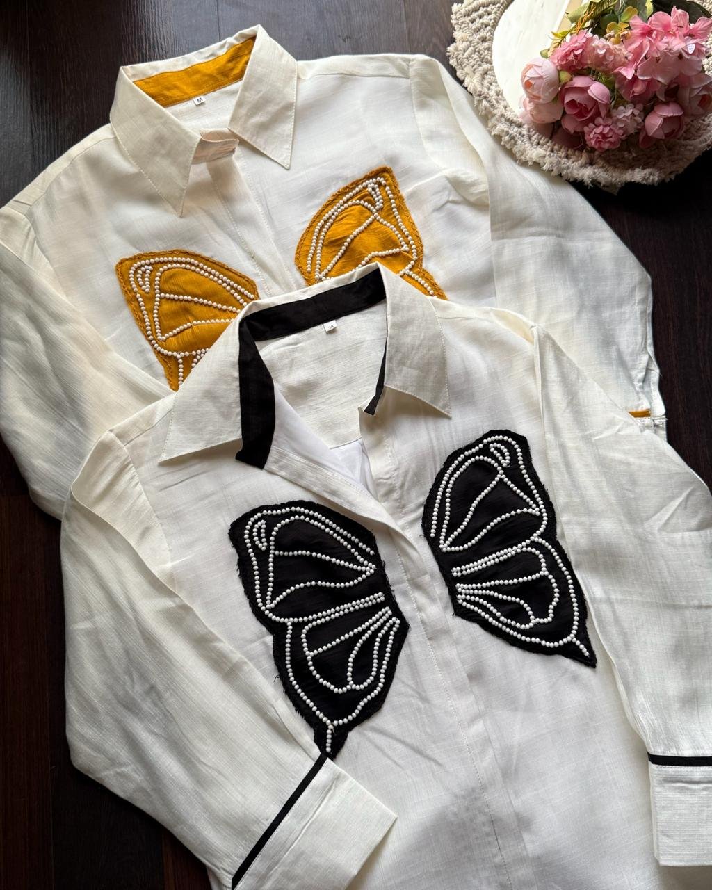 WhatsApp-Image-2025-03-28-at-18.33.52.jpeg Pearl Butteryfly Cotton Flex Coord -Black - Image 1