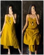 Premium Cotton Flex Coord - Mustard