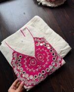 Premium Self Work Cotton Coord - Pink