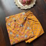 Pure Cotton Aline Fit With Side Pockets -Mustard