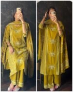 Butterfly Handwork Suit - LIME - Image 2