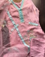Premium Organza gotta mirror suit-Pink - Image 2