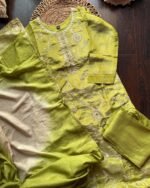 Tissue Silk Embroidered Fit - Lime - Image 2
