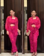 Premium 3 Piece Bandhej -Coord