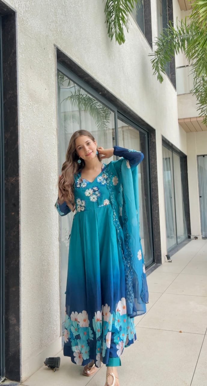 WhatsApp-Image-2025-08-22-at-18.44.11-2.jpeg Premium Ombre Chiffon Anarkali Teal - Image 1