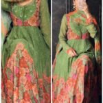 Premium Chiffon Anarkali with Hand Work - Green