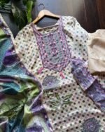 Premium Pure Crepe Pearl Suit - Image 2