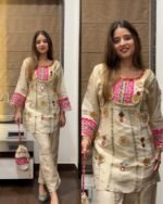Premium Tissue Silk Gotta Coord With Potli - Image 2
