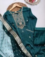 Pure Chinnon Suit - Teal - Image 2