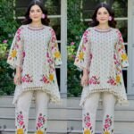 Kora Cotton Embroidered Coord - ivory