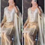 Ivory Gold Pure Tissue short Kurta Set