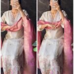Premium Ivory Tissue Suit with Banarasi Dupatta