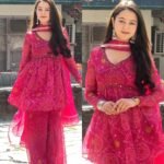 Pure Chiffon Bandhej Sharara Set with Hand Work