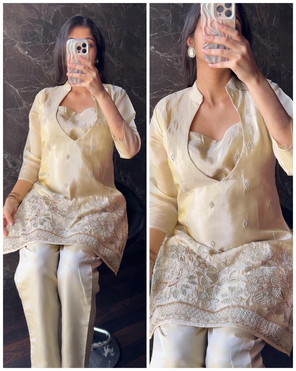 WhatsApp-Image-2026-02-22-at-19.28.31.jpeg Premium Bustier Tissue Coord Set Ivory - Image 1