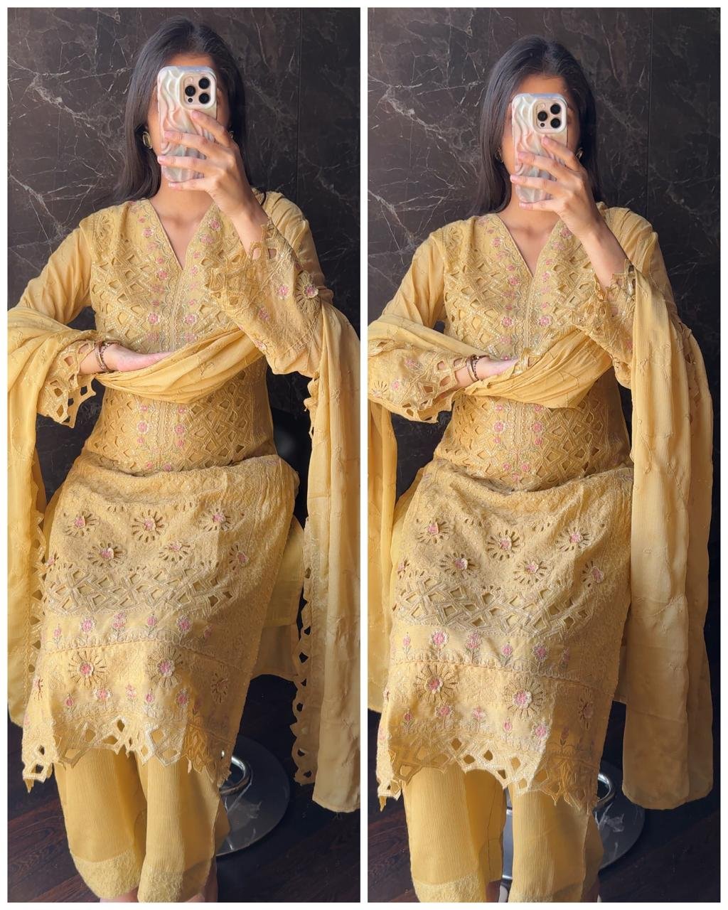 WhatsApp-Image-2026-02-22-at-19.28.35-2.jpeg Premium Pakistani lazer Cut Suit - Golden Yellow - Image 1