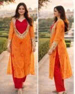 3-Piece Bustier Chiffon Set- Yellow