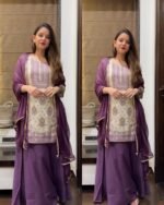 Premium Tissue Silk Short Kurta Set - ivory