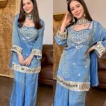 Premium Tissue 4 -piece Bustier Set – Powder Blue