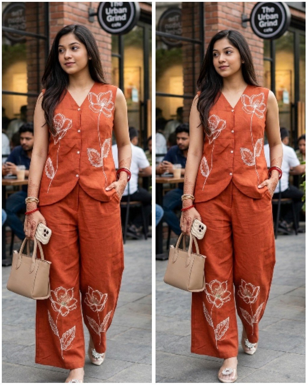 WhatsApp-Image-2026-05-08-at-7.51.38-PM.jpeg Premium Cotton Embroidered Coords - Rust - Image 1