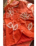 Premium Cotton Embroidered Coords - Rust - Image 2