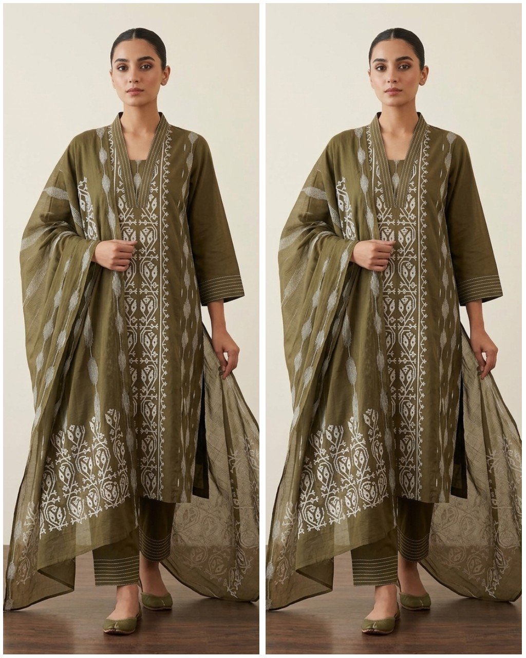 WhatsApp-Image-2026-05-09-at-6.11.19-PM-1.jpeg Pure Cotton Straight Fit-Olive Green - Image 1