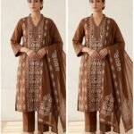 Pure Cotton Straight Fit - Brown