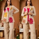 Premium Jute Jacket Coord with Sphagetti