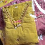 Pure Cotton Pocket Embroidered Fit -Lime