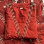 Pure Cotton Designer Fit - brick Red