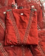 Pure Cotton Designer Fit - brick Red