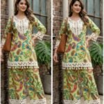 Pure Cotton Coord Set - Pista Green