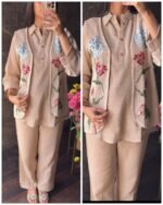 Premium Jute Coord with Jacket - Image 2