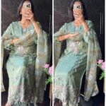 Premium Zardoshi Hand work Suit - Green