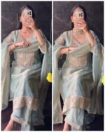 Premium Crush Silk Hand work Suit