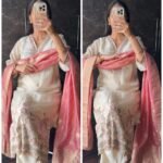 Premium Ivory Tissue Suit with Banarasi Dupatta -Pink