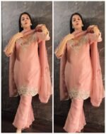 Premium Crush Georgette Short kurta Set - - Image 2