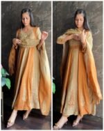Premium Tissue Hand work Anarkali Set - Image 2