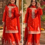 Karwa Special Sharara Set Orange